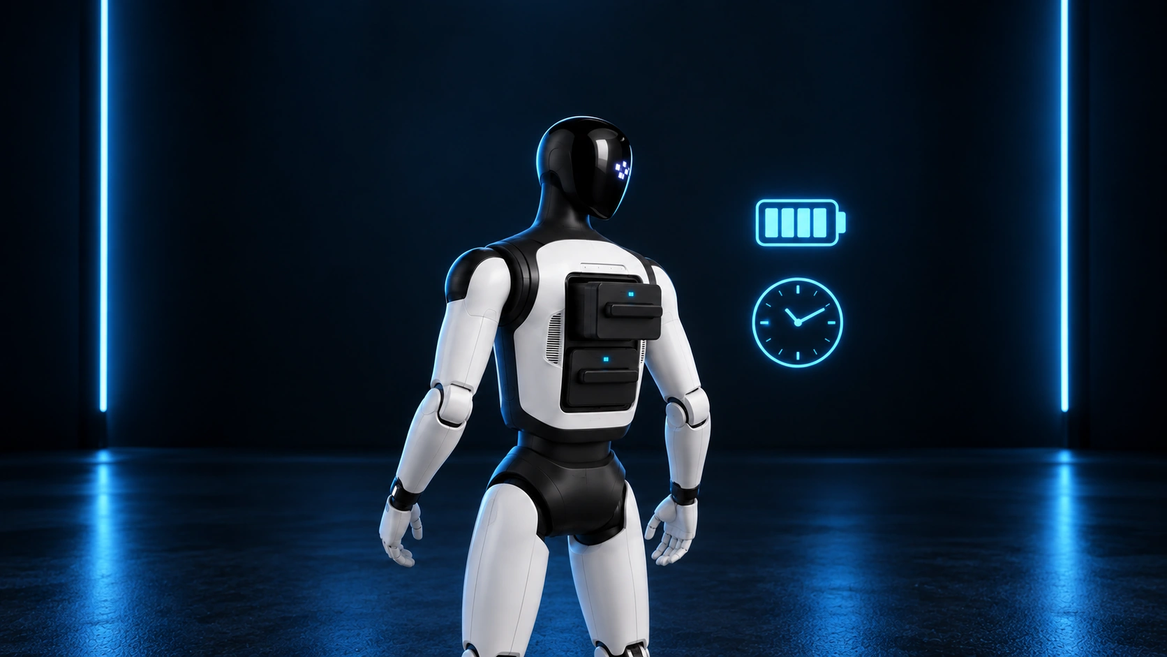 Две съёмные батареи робота-гуманоида Agibot A3 Ultra